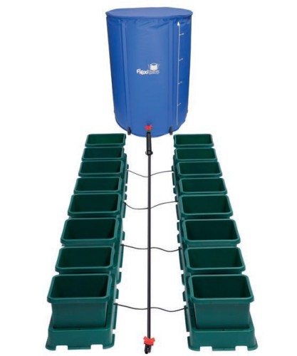 KOMPLETNY SYSTEM AUTOPOT (EASY2GROW), 16 DONICZEK 8,5L + ZBIORNIK FLEXITANK 225L + AKCESORIA