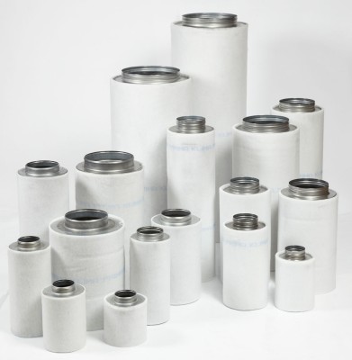 FILTR WĘGLOWY ECONOMY, PRZYŁĄCZE fi-125mm, 360-480m3/h, L44/W20cm, węgiel 3,6kg, antyzapachowy, przeciwzapachowy, PRIMA KLIMA
