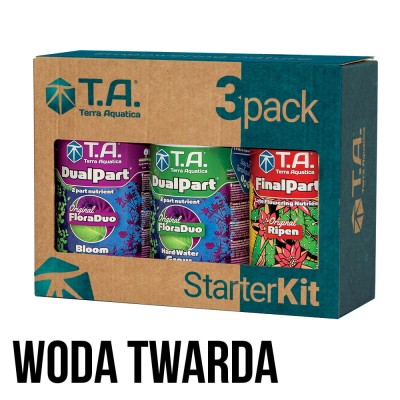 3PACK DualPack StarterKit HW 3x0.5L/3x500ML, ZESTAW 3 NAWOZÓW DO WODY TWARDEJ + GRATIS, TERRA AQUATICA - GHE