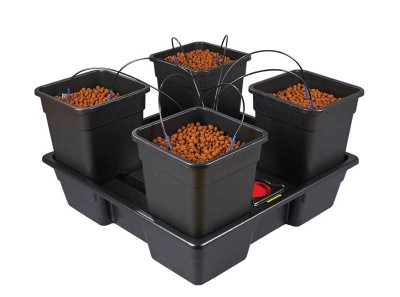  WILMA XL 25, KOMPLETNY SYSTEM HYDROPONICZNY, 4xDONICA 25L, 90x90xh22cm / 150L