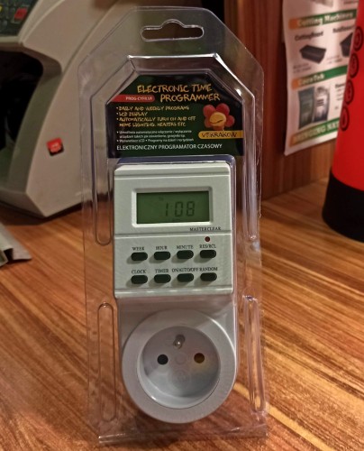 !-PROGRAMATOR CZASOWY ELEKTRONICZNY VF - TIMER, CYFROWY, 1min, MAX 16A/3680W