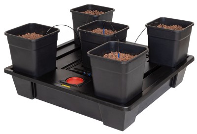  WILMA XXL 5, KOMPLETNY SYSTEM HYDROPONICZNY, 5x DONICA 25L, 115x115xh23cm / 150L