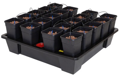  WILMA XXL 20, KOMPLETNY SYSTEM HYDROPONICZNY, 20x DONICA 6,5L, 115x115xh23cm / 150L