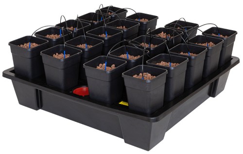  WILMA XXL 20, KOMPLETNY SYSTEM HYDROPONICZNY, 20x DONICA 6,5L, 115x115xh23cm / 150L