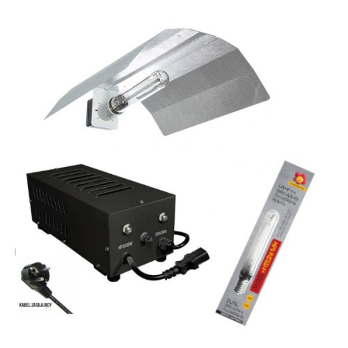 ZESTAW HPS 600W,PÓŁ-ELEKTRONICZNY, DO UPRAWY ROŚLIN (wzrost + kwitnienie) LUMAXPRO + PEARLPRO + RESIN