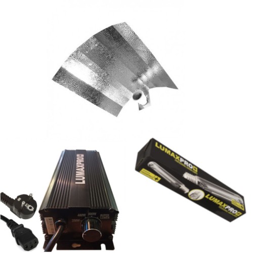 ZESTAW HPS 600W, ELEKTRONICZNY, DO UPRAWY ROŚLIN (wzrost + kwitnienie) LUMAXPRO +HAMVF + GHP