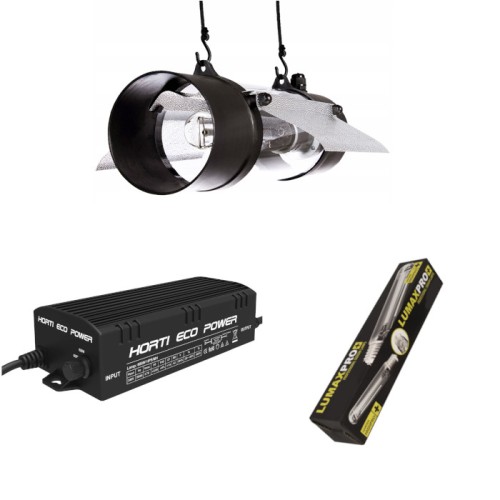 ZESTAW HPS 600W, ELEKTRONICZNY, DO UPRAWY ROŚLIN (wzrost + kwitnienie) HORTI + PROTUBE + GHP