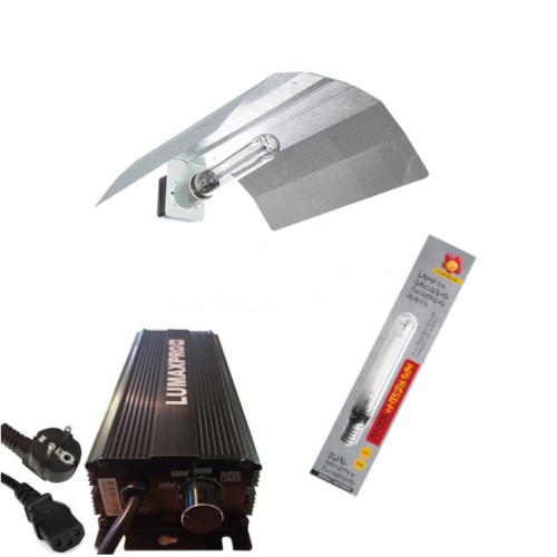 ZESTAW HPS 600W, ELEKTRONICZNY, DO UPRAWY ROŚLIN (wzrost + kwitnienie) LUMAXPRO + PEARLPRO + RESIN