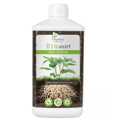 BIG START 1L - ORGANICZNY STYMULATOR KORZENIA NA BAZIE WODOROSTÓW, KWASY HUMUSOWE, FULWOWE, TRICHODERMA, BAKTERIE, REGULUJE PH, UKORZENIACZ,  ORGANICS NUTRIENTS