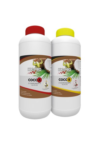 !-COCO A+ B 500 ml, NAWÓZ DWUSKŁADNIKOWY NA WZROST I KWITNIENIE DO KOKOSU, HY-PRO, Amnesia