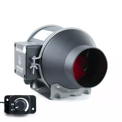 WENTYLATOR KANAŁOWY Z KABLEM - GOOD FAN, fi100mm, 350m3/h, 40W + POTENCJOMETR