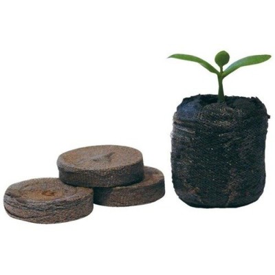 10x KRĄŻEK TORFOWY DO KIEŁKOWANIA, JIFFY, pH-6, fi-25mm, koreczek, kostka, propagator