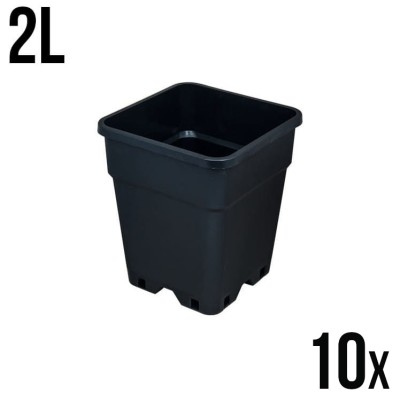 10x DONICZKA KWADRATOWA, PRODUKCYJNA 2L, 13x13xh17cm, VF KRAKOW