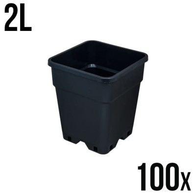 100x DONICZKA KWADRATOWA, PRODUKCYJNA 2L, 13x13xh17cm, VF KRAKOW