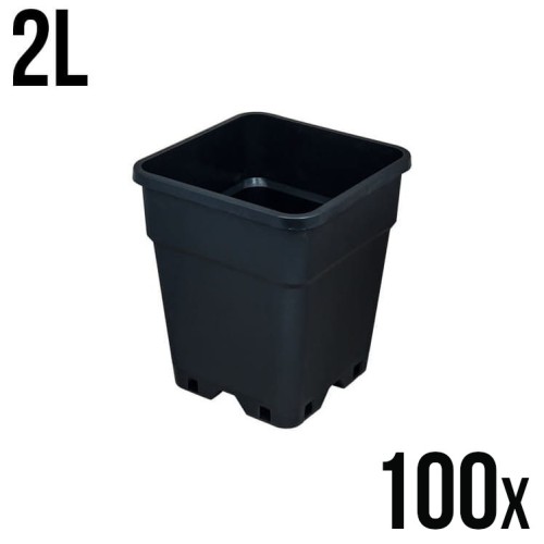 100x DONICZKA KWADRATOWA, PRODUKCYJNA 2L, 13x13xh17cm, VF KRAKOW