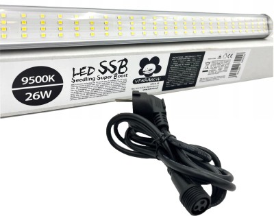 PLUG & PLAY - LAMPA LED SSB 9500K/26W + KABEL ZASILAJĄCY, SEEDLING SUPER BOOST DO UPRAWY ROŚLIN / KIEŁKOWANIA / SADZONEK DŁ. 53 CM. VF KRAKOW