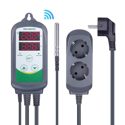 STEROWNIK / REGULATOR TEMPERATURY / TERMOSTAT - INKBIRD ITC-308 + WIFI, MAX 1100w, steruje urządzeniem grzewczym i/lub chłodzącym, zakres temp.: -40 do 100 st.C