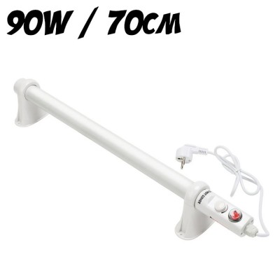 GRZEJNIK RUROWY Z TERMOSTATEM 90W / 70CM, do szklarni, IP44,  EcoHeat, łazienkowy, ręcznikowy, grzałka vf.krakowIP44,  EcoHeat, łazienkowy, ręcznikowy, grzałka vf.krakow