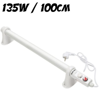 GRZEJNIK RUROWY Z TERMOSTATEM 135W / 100CM, IP44, do szklarni, IP44,  EcoHeat, łazienkowy, ręcznikowy, grzałka vf.krakow  EcoHeat, łazienkowy, ręcznikowy, grzałka vf.krakow