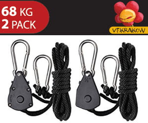  WIESZAKI DO LAMP I FILTRÓW Z REGULACJĄ WYSOKOŚCI, UDŹWIG 68kg, KLP. 2szt, Rope Ratchet, Light Hanger, Pro Hanger, VF.KRAKOW