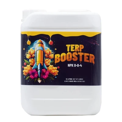 TERP BOOSTER 5L - ZWIĘKSZA PRODUKCJĘ TERPENÓW, OLEJU I ŻYWICY, POPRAWIA ZAPACH I ODPORNOŚĆ, NA WZROST I KWITNIENIE, NPK 0-0-4