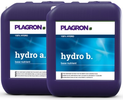 HYDRO A+B 2x10L, NAWÓZ DWUSKŁADNIKOWY DO HYDRO, PLAGRON
