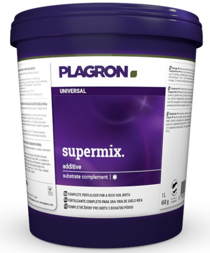 SUPER MIX 1L,  NATURALNY WZMACNIACZ GLEBY W PROSZU, NPK 1-2-0, PLAGRON, premix