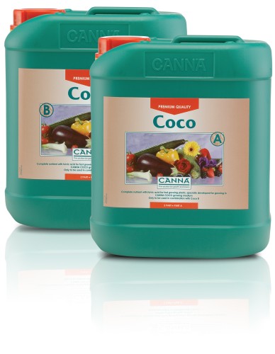 COCO A+B 2x5L, NAWÓZ DWUSKŁADNIKOWY DO KOKOSU, NA WZROST I KWITNIENIE, CANNA