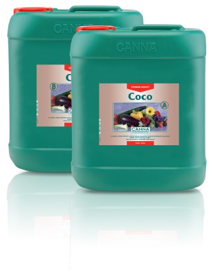 COCO A+B 2x10L, NAWÓZ DWUSKŁADNIKOWY DO KOKOSU, NA WZROST I KWITNIENIE, CANNA