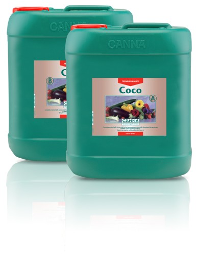 COCO A+B 2x10L, NAWÓZ DWUSKŁADNIKOWY DO KOKOSU, NA WZROST I KWITNIENIE, CANNA