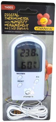  TERMOHIGROMETR (czujnik temp. na kablu ), -40/+70oC, 10%-98%RH, 110x60x10mm ELEKTRONICZNY, VF.KRAKOW, termometr, higrometr