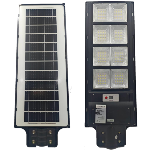 ULICZNA LAMPA SOLARNA CLASSIC Z WBUDOWANYM PANELEM + PILOT,WYDAJNOŚĆ 3000W, CZUJNIK RUCHU + ZMIERZCHU, CSE Clean Solar Energy, VF.krakow
