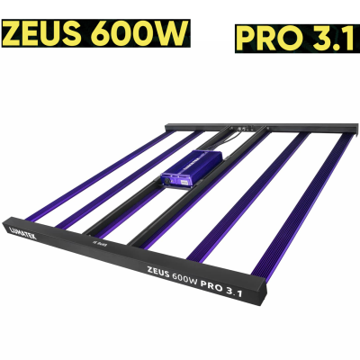 !-LAMPA LED ZEUS 600W PRO 3.1 µmol/J - LUMATEK, oświetla 150/150cm, pełne spektrum światła, do uprawy roślin