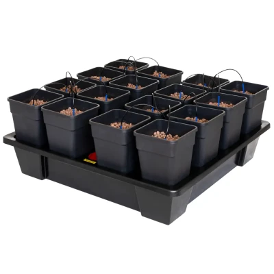  WILMA XXL 16, KOMPLETNY SYSTEM HYDROPONICZNY, 16xDONICA 11L, 115x115xh23cm / 150L