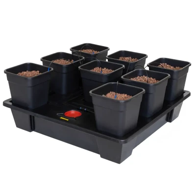  WILMA XXL 8, KOMPLETNY SYSTEM HYDROPONICZNY, 8xDONICA 18L, 115x115xh23cm / 150L