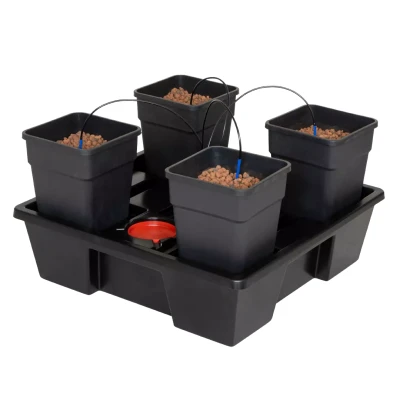  WILMA LARGE 11L, KOMPLETNY SYSTEM HYDROPONICZNY, 4xDONICA 11L, 75x75xh20cm / 50L