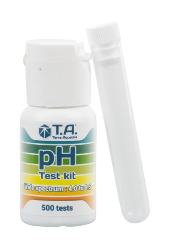 pH TEST 30ml, DO POMIARU pH W ROZTWORZE, 500 pomiarów, 4,0-8.5 pH, TERRA AQUATICA - GHE, pH METR, teste