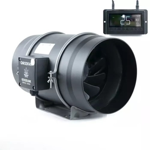 WENTYLATOR KANAŁOWY Z KABLEM - GOOD FAN, fi100mm, 350m3/h, 40W + STEROWNIK