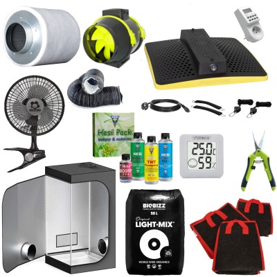 [PLUG & PLAY] ZESTAW GROWBOX DO UPRAWY ROŚLIN 80x80xh160, LEDMAX 150W
