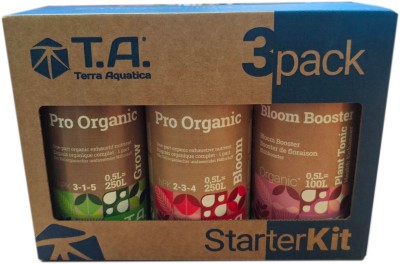 3PACK StarterKit Pro Organic 3x500ml - Zestaw organicznych nawozów + GRATIS 
