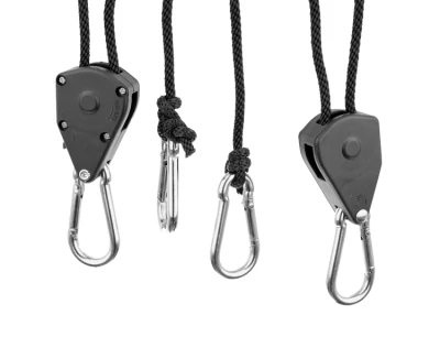  WIESZAKI DO LAMP I FILTRÓW Z REGULACJĄ WYSOKOŚCI, UDŹWIG 68kg, KLP. 2szt, Rope Ratchet, Light Hanger, Pro Hanger, RoyalRoom