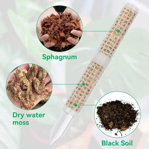 PALIK PALSTIKOWY DO ROŚLIN,fi:3cm, h50cm, DO NAPEŁNIENIA MCHEM TYPU SPAGNHUM