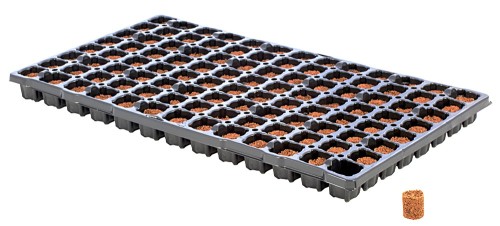 TACA + PODŁOŻE DO WYSIEWU - EAZY PLUG, 104szt. 50x28cm (kostka okrągła 25x25mm), easy plug