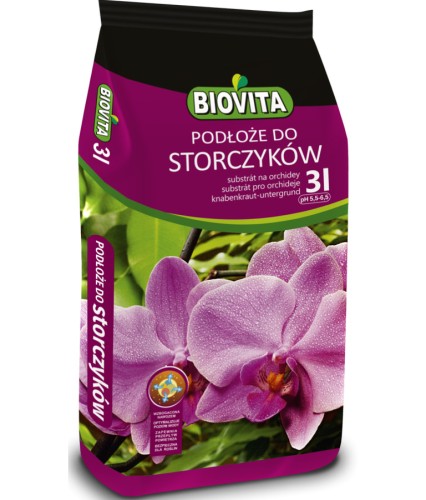 PODŁOŻE DO STORCZYKÓW i ORCHIDEI 3L, (pH 5,5-6,5) BIOVITA