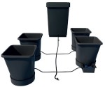 KOMPLETNY SYSTEM AUTOPOT (XL SYSTEM), 4 DONICZKI 25L + ZBIORNIK 47L + AKCESORIA