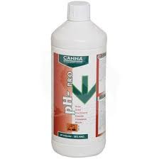 PH MINUS PRO GROWTH (17%), 1L, REGULATOR OBNIŻAJĄCY pH, NA WZROST, CANNA 