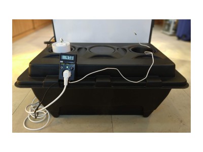 KOMPLETNY SYSTEM DO NAWILŻANIA POWIETRZA Z AUTOMATYCZNĄ REGULACJĄ WILGOTNOŚCI, ZBIORNIK 70L, 500ml/h, 0-100% RH, 83x58.5xh38cm, do uprawy roślin
