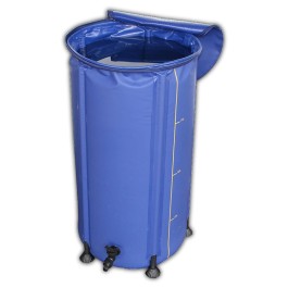  FLEXITANK 100L - ELASTYCZNY ZBIORNIK SKŁADANY fi45cm/h75cm,  ZE STANDARDOWĄ ZŁĄCZKĄ OGRODOWĄ "KLIK" 16mm
