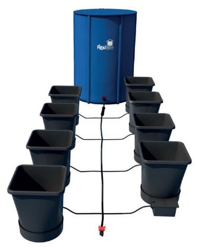 KOMPLETNY SYSTEM AUTOPOT (XL SYSTEM), 8 DONICZEK 25L + ZBIORNIK FLEXITANK 100L + AKCESORIA
