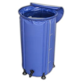 !- FLEXITANK 225L - ELASTYCZNY ZBIORNIK SKŁADANY fi64cm/h81cm,  ZE STANDARDOWĄ ZŁĄCZKĄ OGRODOWĄ "KLIK" 16mm